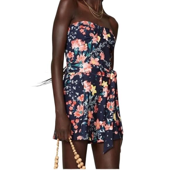 Great Jones Strapless Floral Romper Size Medium - Picture 1 of 7